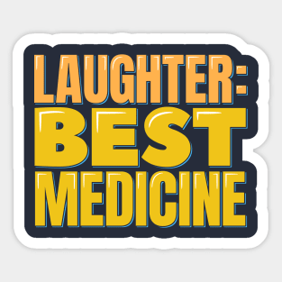 Doctor Funny Laughter Best Medicine Sticker